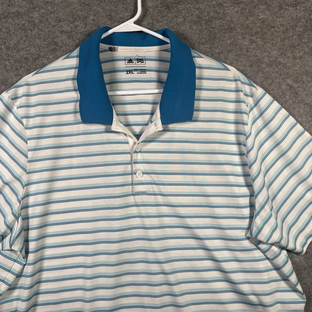 Adidas Men's‎ Short Sleeve Golf Polo Shirt Size 2XL Turner Classic